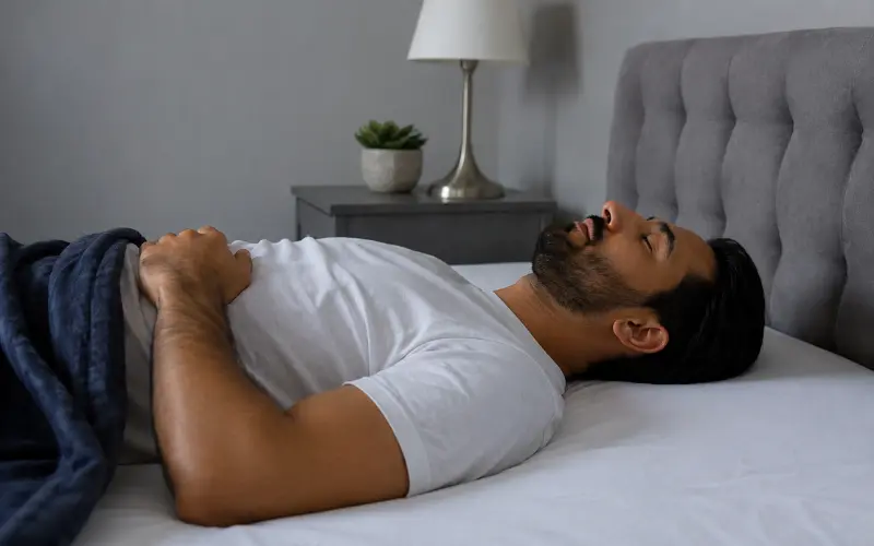 sleeping without a pillow