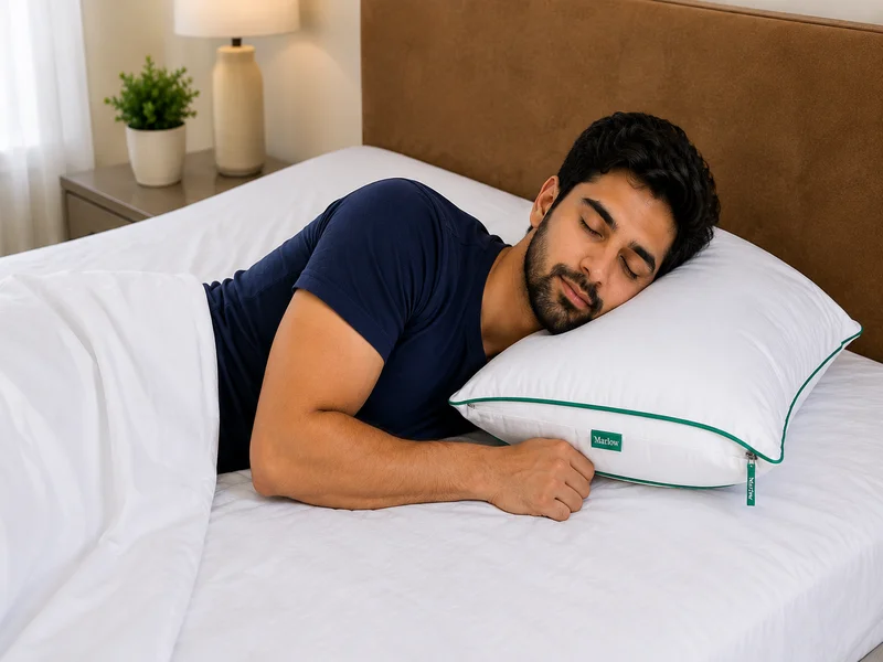 Brooklinen Marlow best budget pillow for side sleepers