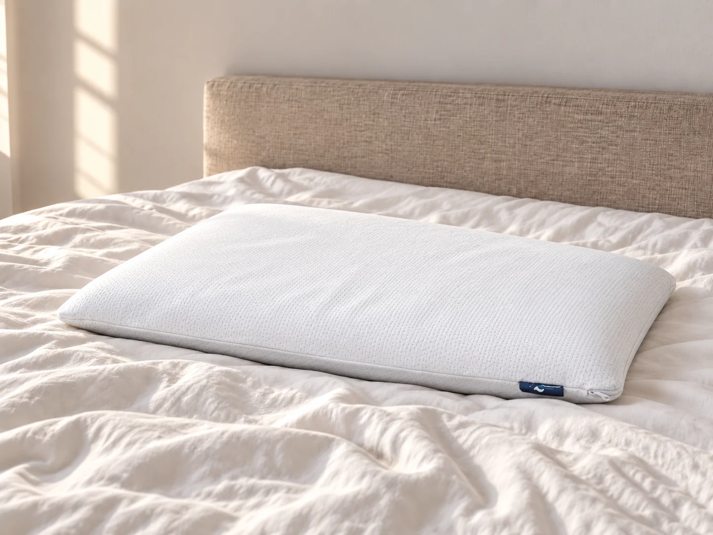 Bluewave Ultra Slim Gel Memory Foam Pillow (2.75) Best for Stomach & Back Sleepers